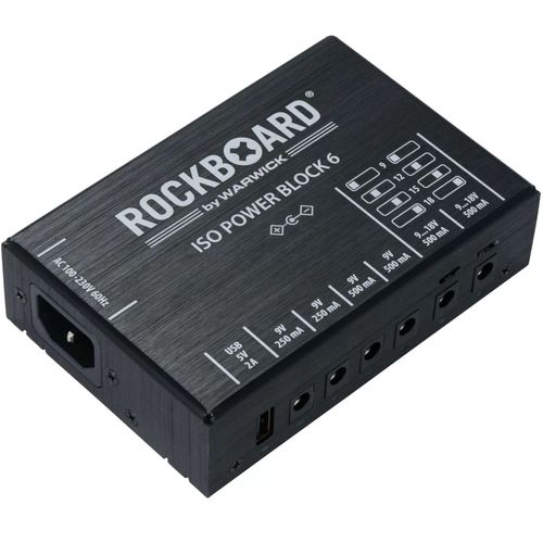 Rockboard Iso Power Block V6 Iec Alimentation Multiple Pour Pédales D'effet