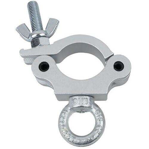 Showtec Half Coupler + Eye 230kg Slimline 50 mm argenté certifié TÜV
