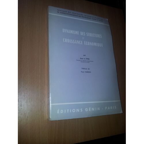 Dynamisme Des Structures Et Croissance Économique