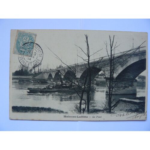 Carte Postale Ancienne De Maison-Laffitte, Le Pont (1904)