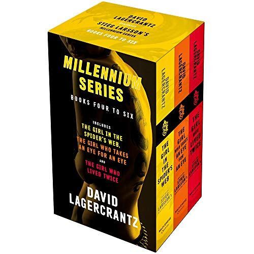 Millennium Series 3 Books Collection Box Set By David Lagercrantz (Books 4 - 6) (The Girl In The Spider's Web, The Girl Who Takes An Eye For An Eye & The Girl Who Lived Twice)