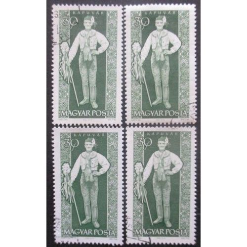 Hongrie N°1580 X 4 Oblitéré