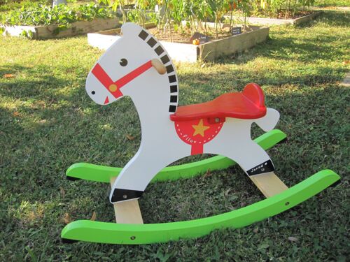 Filou Mon premier cheval a bascule en bois