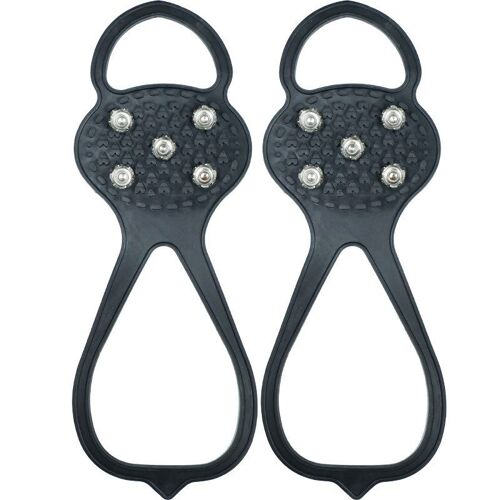 Protection Antidérapante Avec 5 Dents/Goujons, 1 Paire Le Noir 38-43
