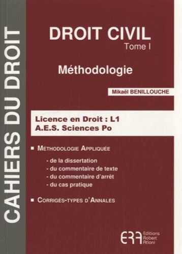 Droit Civil - Tome 1, Méthodologie