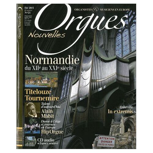 Orgues Nouvelles N° 21 - (1cédérom + 1 Cd Audio)