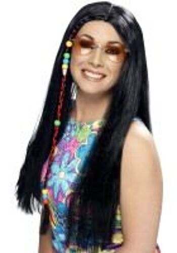 Hippy Party Wig, Female One Size