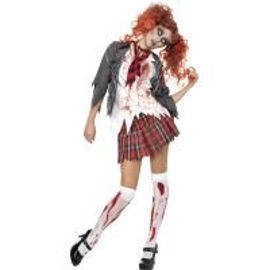Lycée Horror Zombie Costume Écolière