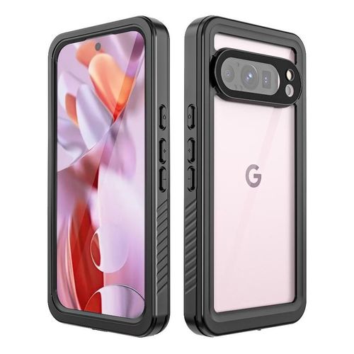 Étanche Étui Pour Google Pixel 9 Pro 12ft Résistant Aux Chocs Militaires Dans Protecteur D'écran Ip68 Étanche Plein - Noir