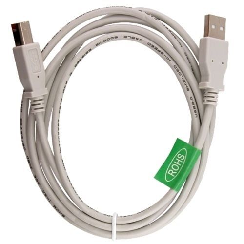 INSTEN® Câble USB 2.0 Type-A Mâle vers Type-B Mâle, 1,8 mètres Blanc Pour PC Ordinateur Imprimante