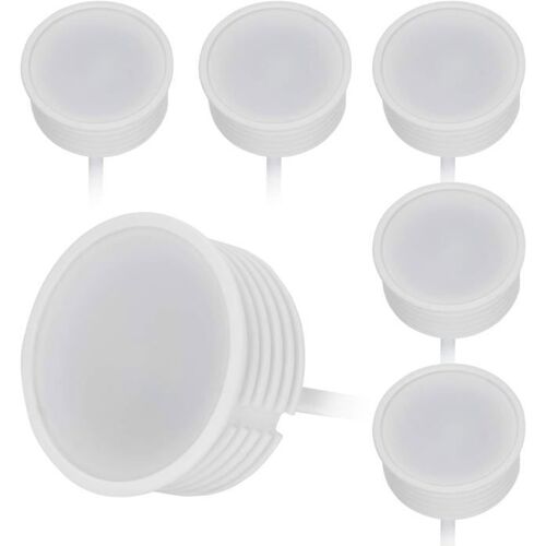 HCFEI 6x Module LED 5W Ultra Plat ø50x22 mm pour Spot de Plafond & Encastrable, Blanc Neutre 4000K, 425lm, 230V, Remplace Lampe GU10.