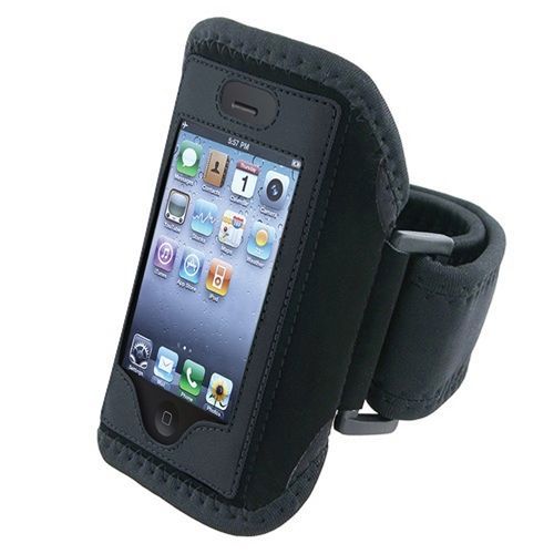Insten® Brassard De Sport Housse Étui Coque Armband Sportband Tour De Bras Pour Iphone 4/ 4s/ 3g/ 3gs/ 1 & Ipod Touch 1/2/3/4, Noir