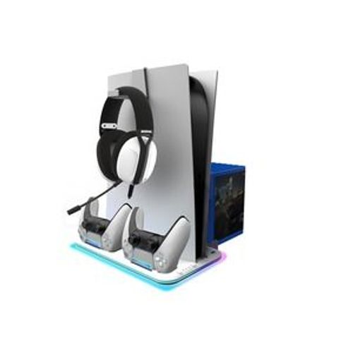 Base De Charge Multifonction Cyber A01 Rgb Pour Ps5/Ps5 Slim