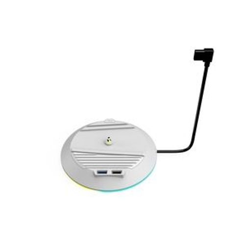 Socle Vertical Cyber A03 Rgb Pour Playstation 5 Slim Blanc