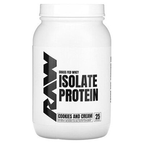 Raw Nutrition, Isolat De Protéines De Lactosérum Nourris À L'herbe, Biscuits Et Crème, 900 G 