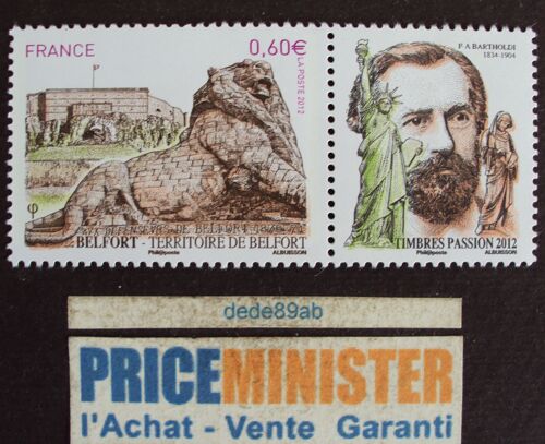 France.. F.A.Bartholdi (1834-1904) Statue De La Liberté,Du Lion De Belfort,De Martin Schongauer . Neuf