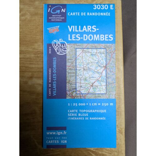 3030e Villars-Les--Dombes Carte De Randonnée Ign