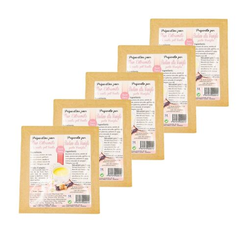 Lot 5x Flan Vanille Naturel - Sachet 50g