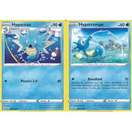 2 Cartes Pokemon - Hypocéan 032/163 + Hypotrempe 031/163 - Épée Et Bouclier 5 - Styles De Combat - Eb5 - Vf