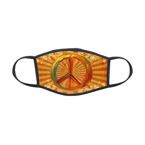 Masque Tissu Pour Enfant 8-12 Ans Peace And Love Mask Réf 2033