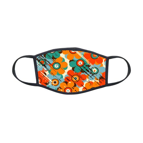 Masque Tissu Pour Enfant 8-12 Ans Fleurs Mask Réf 1909