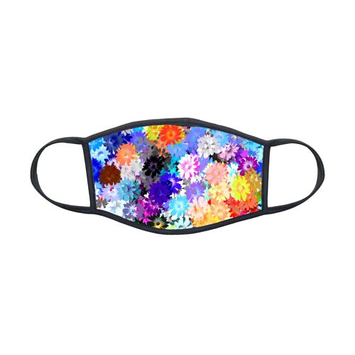 Masque Tissu Pour Enfant 8-12 Ans Fleurs Mask Réf 1913