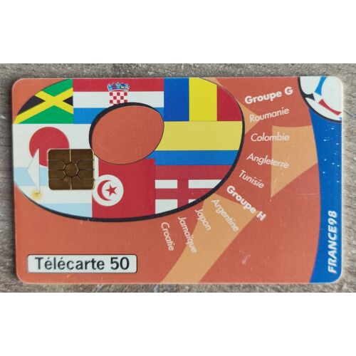 Télécarte 50 Pendant France 98 Nous Ferons Vibrer Toute La Planète