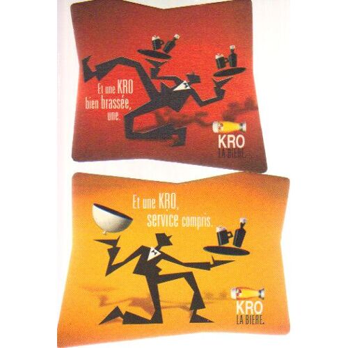 Lot De 2 Sous-Bock Bière : Kro