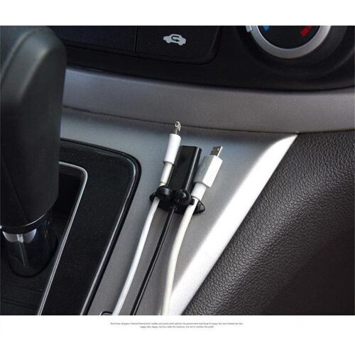 Mini Chargeur Adhésif D'intérieur De Voiture, 8 Pièces, Pince À Câble Fixe Usb Pour Casque, Accessoires D'intérieur De Voiture