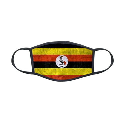 Masque En Tissu Lavable Pour Enfant 8-12 Ans Drapeau Ouganda Ref 0139