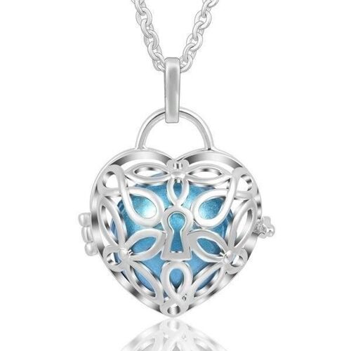Bola De Grossesse Cage Coeur Serrure Et Pétales De Fleur