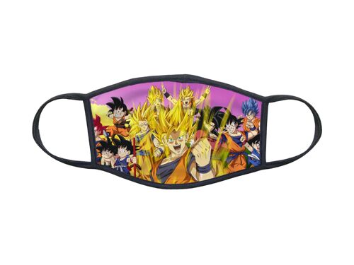 Masque En Tissu Lavable Pour Enfant 8-12 Ans Anime Manga Dragonball Z Ref 0014