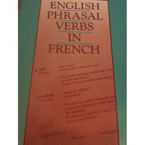 English Phrasal Verbs In French