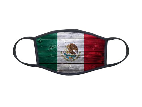 Masque En Tissu Lavable Pour Enfant 8-12 Ans Drapeau Mexique Ref 0124