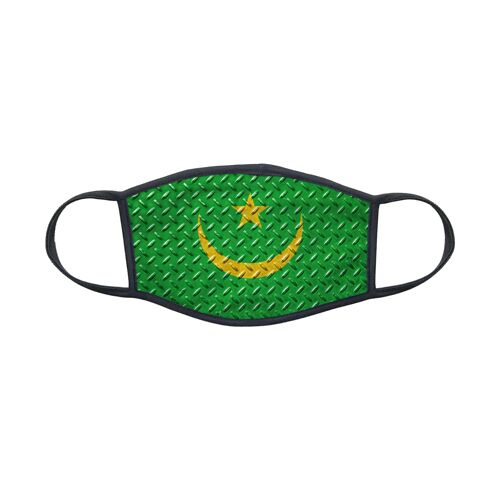 Masque En Tissu Lavable Pour Enfant 8-12 Ans Drapeau Mauritanie Ref 0123