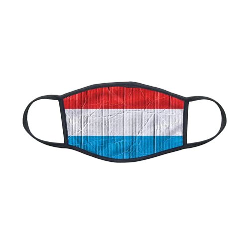 Masque En Tissu Lavable Pour Enfant 8-12 Ans Drapeau Luxembourg Ref 0112