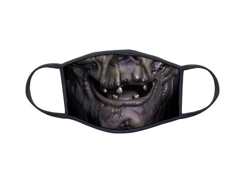 Masque En Tissu Lavable Pour Enfant 8-12 Ans Collection Geek Halloween Design Crypt
