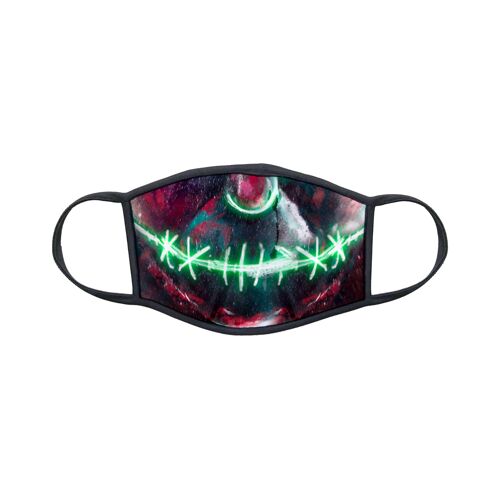 Masque En Tissu Lavable Pour Enfant 8-12 Ans Collection Geek Halloween Design Purge 01