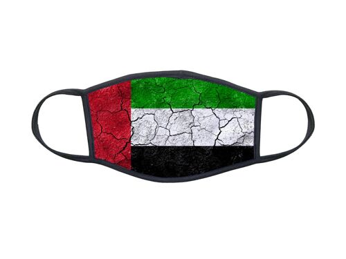Masque En Tissu Lavable Pour Enfant 8-12 Ans Drapeau Emirats Arabes Unis Ref 0066