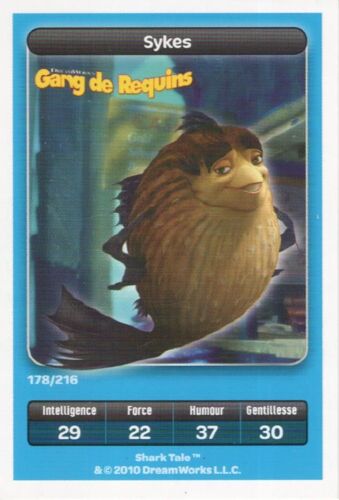 Gang De Requins : Sykes N° 178 - Collection Dreamworks - Carrefour