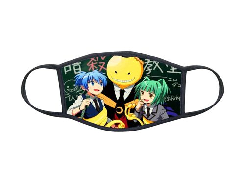 Masque En Tissu Lavable Personnalisé Manga Assassination Classroom Réf 1669