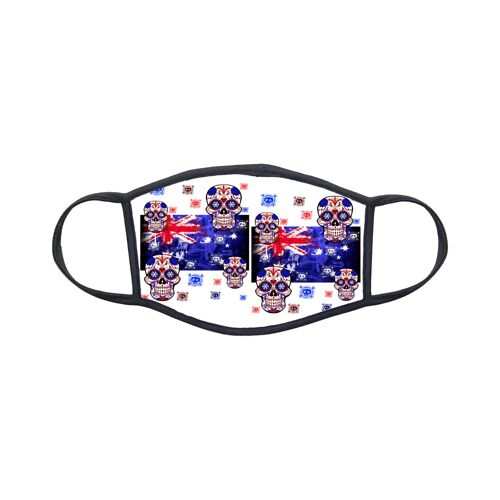 Masque En Tissu Lavable Personnalisé Drapeau Australie Australia Réf 1408