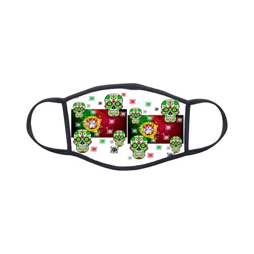 Masque En Tissu Lavable Personnalisé Drapeau Portugal Réf 1400