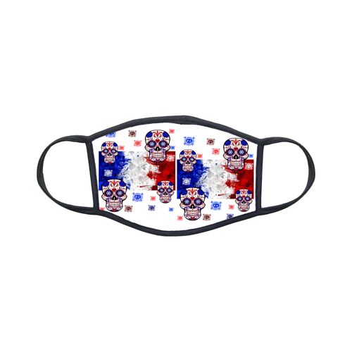 Masque En Tissu Lavable Pour Enfant 8-12 Ans Drapeau France Réf 1433
