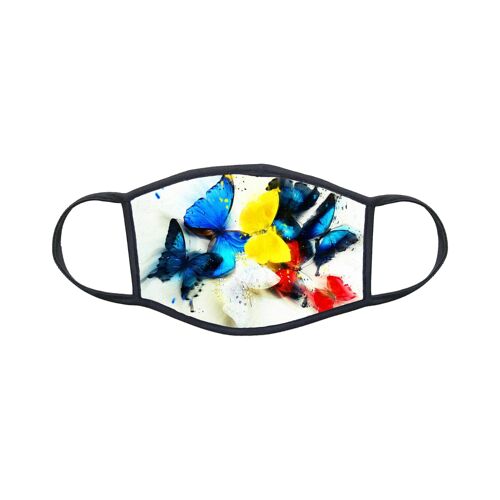 Masque En Tissu Lavable Personnalisé Papillon Réf 1351