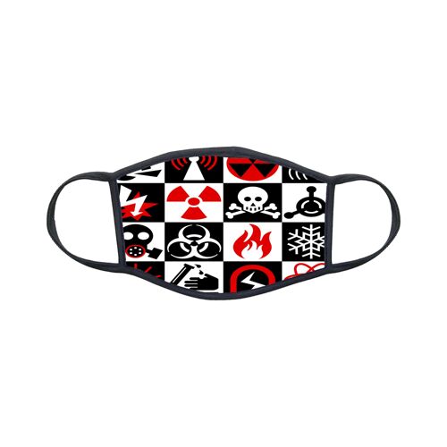 Masque En Tissu Lavable Personnalisé Toxic Danger Réf 1236