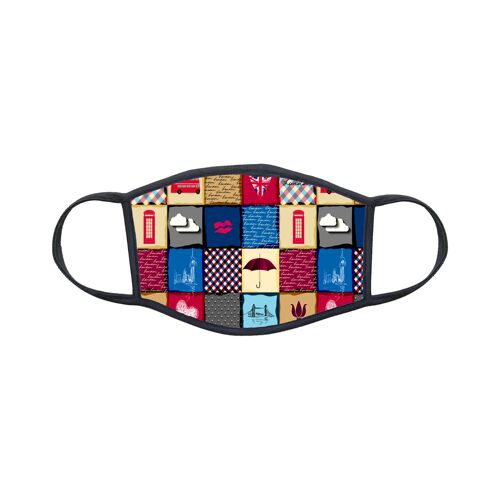 Masque En Tissu Lavable Personnalisé Glamour Londres London Réf 1280