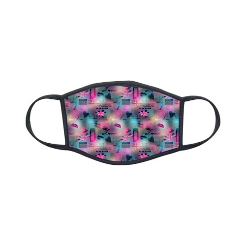 Masque En Tissu Lavable Personnalisé Glamour Londres London Réf 1277