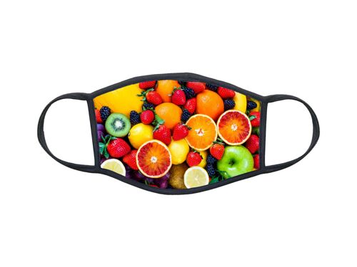 Masque En Tissu Lavable Personnalisé Macro Fruit Réf 1177