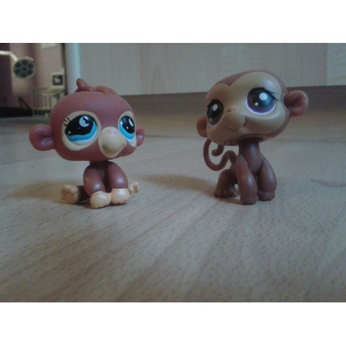 Lot De 2 Petshops Singes